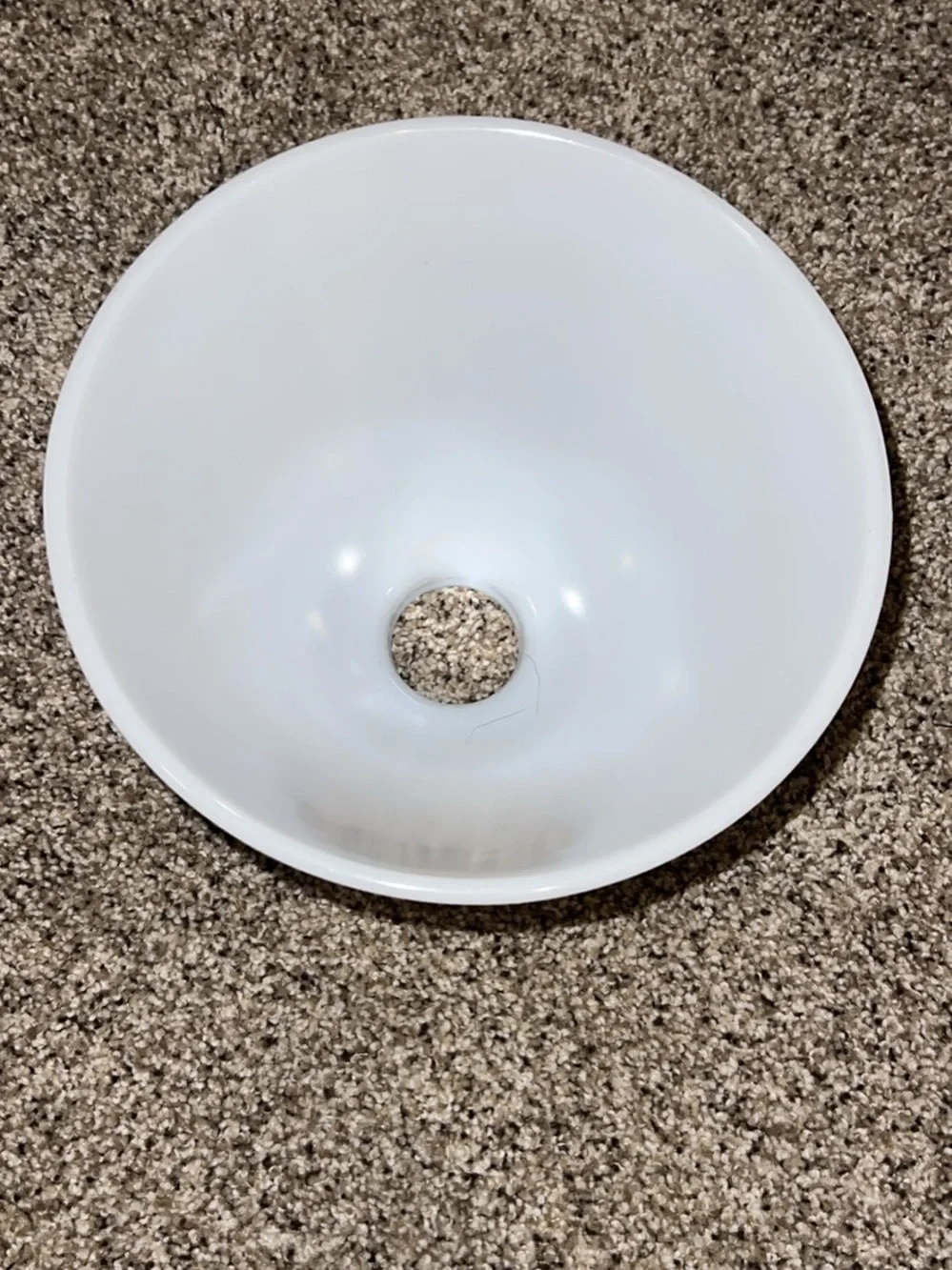VTG White Milk Glass Cone Accent Lamp Shade